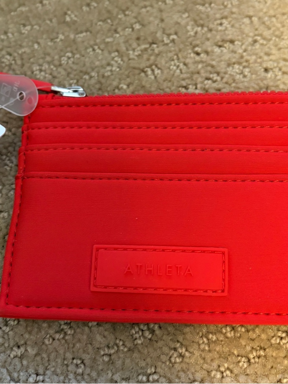 Athleta Vibrant Red Card Pocket Wallet